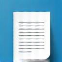 Image representing press release writing with a document icon.